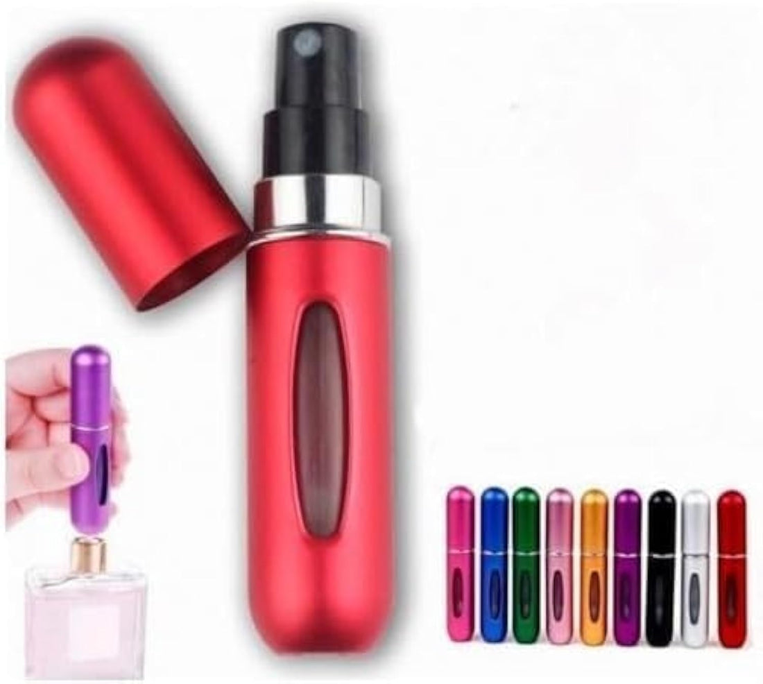Portable Travel Perfume - Refillable Perfume Atomizer - Pocket Mini Mist Can - Portable Spray Dispenser - Leak Proof Perfume Pump Case - 5ml Travel Accessories Generic