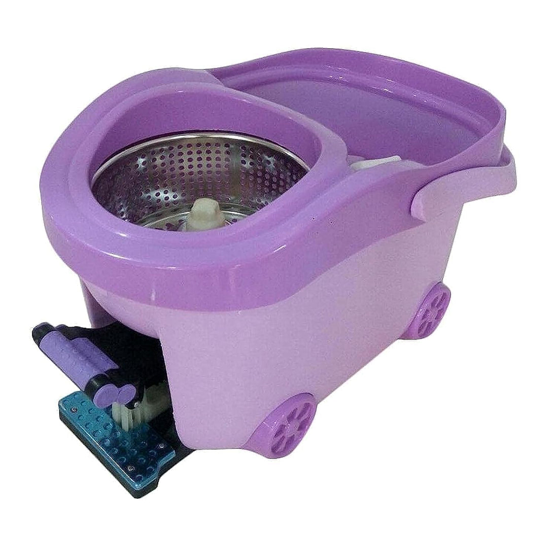 348 Automatic Stainless Bucket with Mop - First, Purple