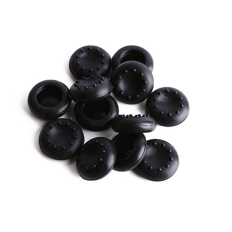 Thumb Grips, Joystick Thumbstick Grips Cap Cover Replacement Silicone Analog for PS3/PS4/Xbox 360/Xbox One/Wii Controllers 12-Pack/6 Pairs(Black)