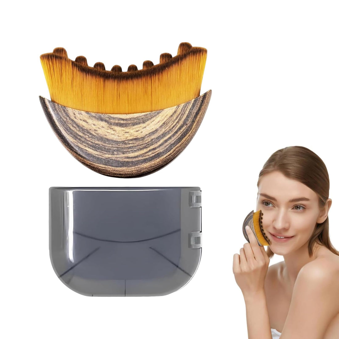 Nalaina Lymphatic Contour Face Brush, Lymphatic Drainage Massager, Dry Brushing, for Face, Chin & Jawline Sculpting