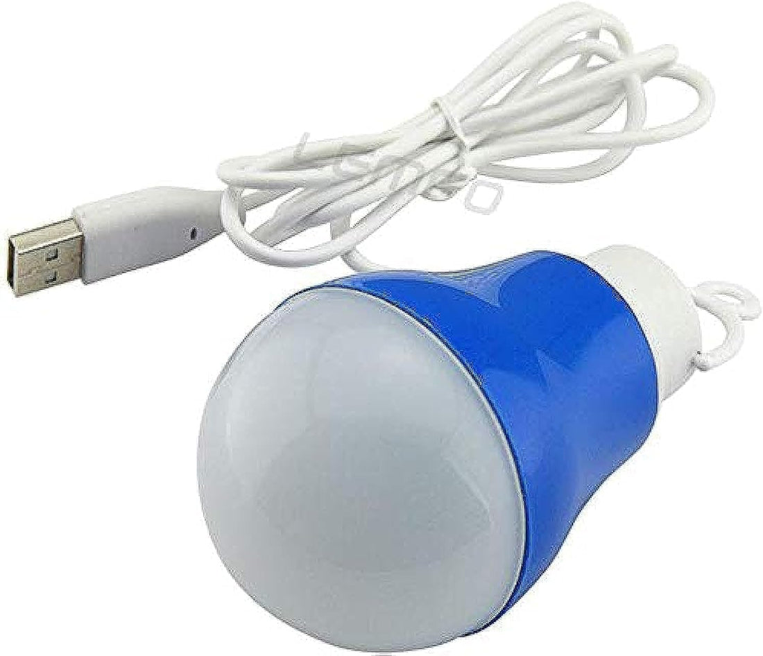 USB LED Light Bulb Camping Tent Emergency Led Light Bulb Powered by Usb Port default color - مصباح LED USB للتخييم والطوارئ يعمل بمنفذ - الوان عشوائية