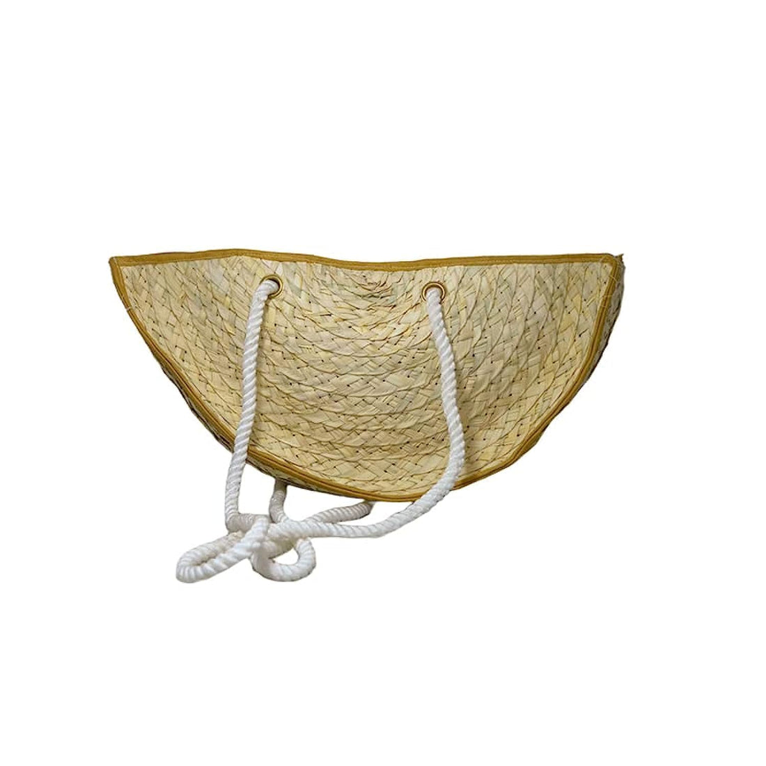 Egypt Antiques Arid The Palms Natural Handmade Bag (18in Deep, 6in)