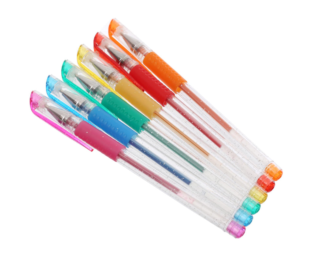 keyroad glitter gel pen set Of 6 colors model KR55748