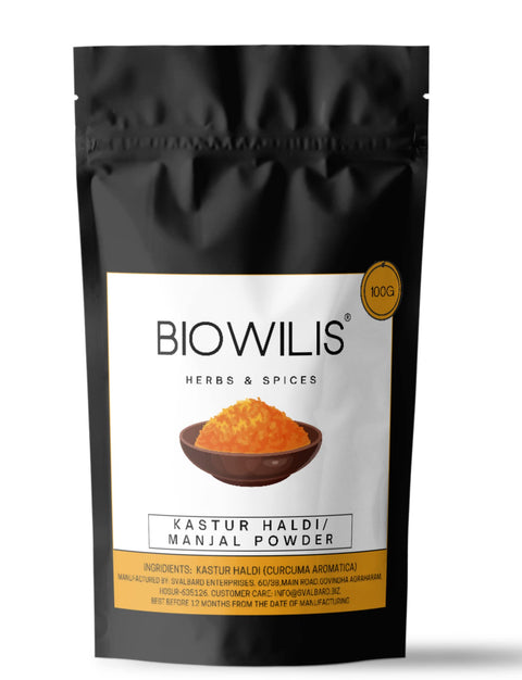 Kasturi Turmeric 100% Natural Skin Care Herbal Powder(Kasturi Haldi powder, Kasturi Manjal powder) -100g
