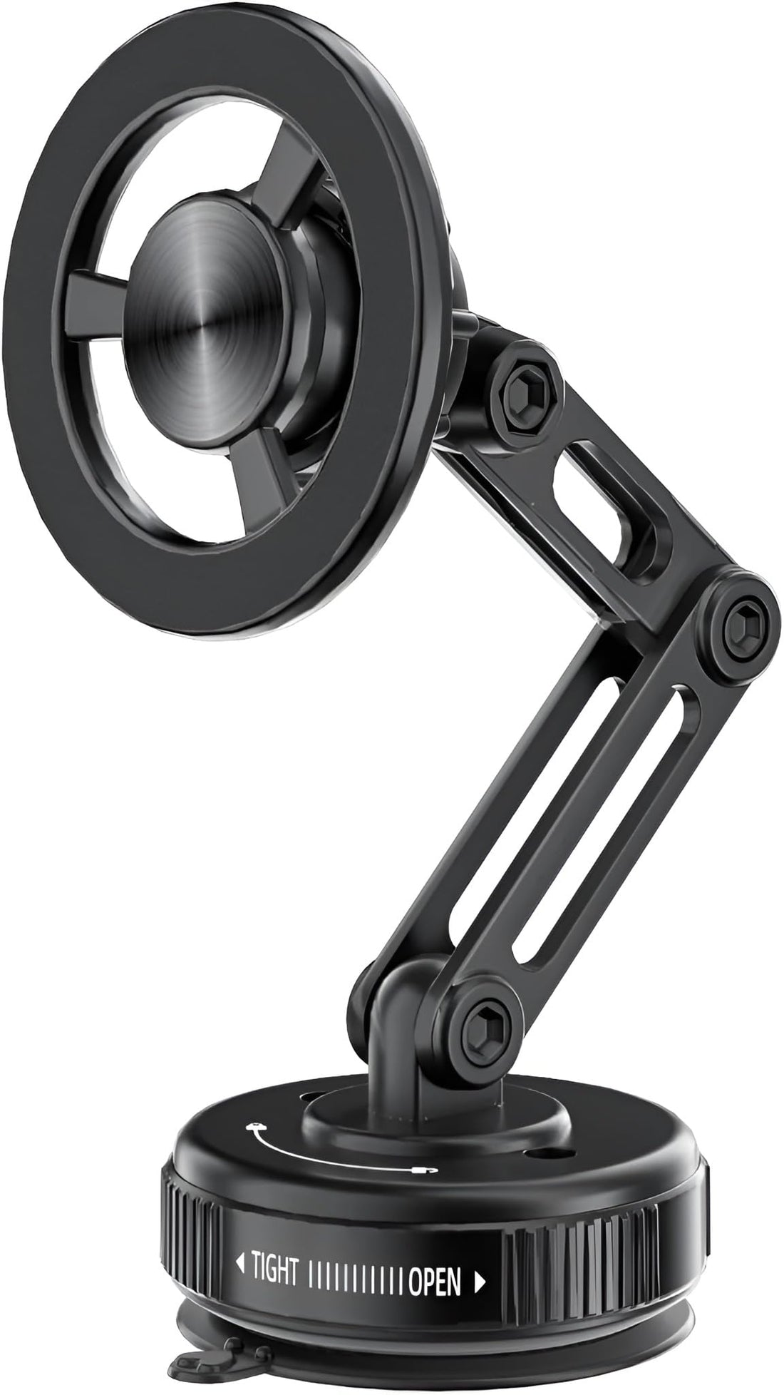 Next Store G11 Magnetic Car Phone Holder, Adjustable and Foldable Long Robotic Arm, Strong Suction Cup with Swivel Lock for Drum and Glass, Compatible with All iPhone Samsung
