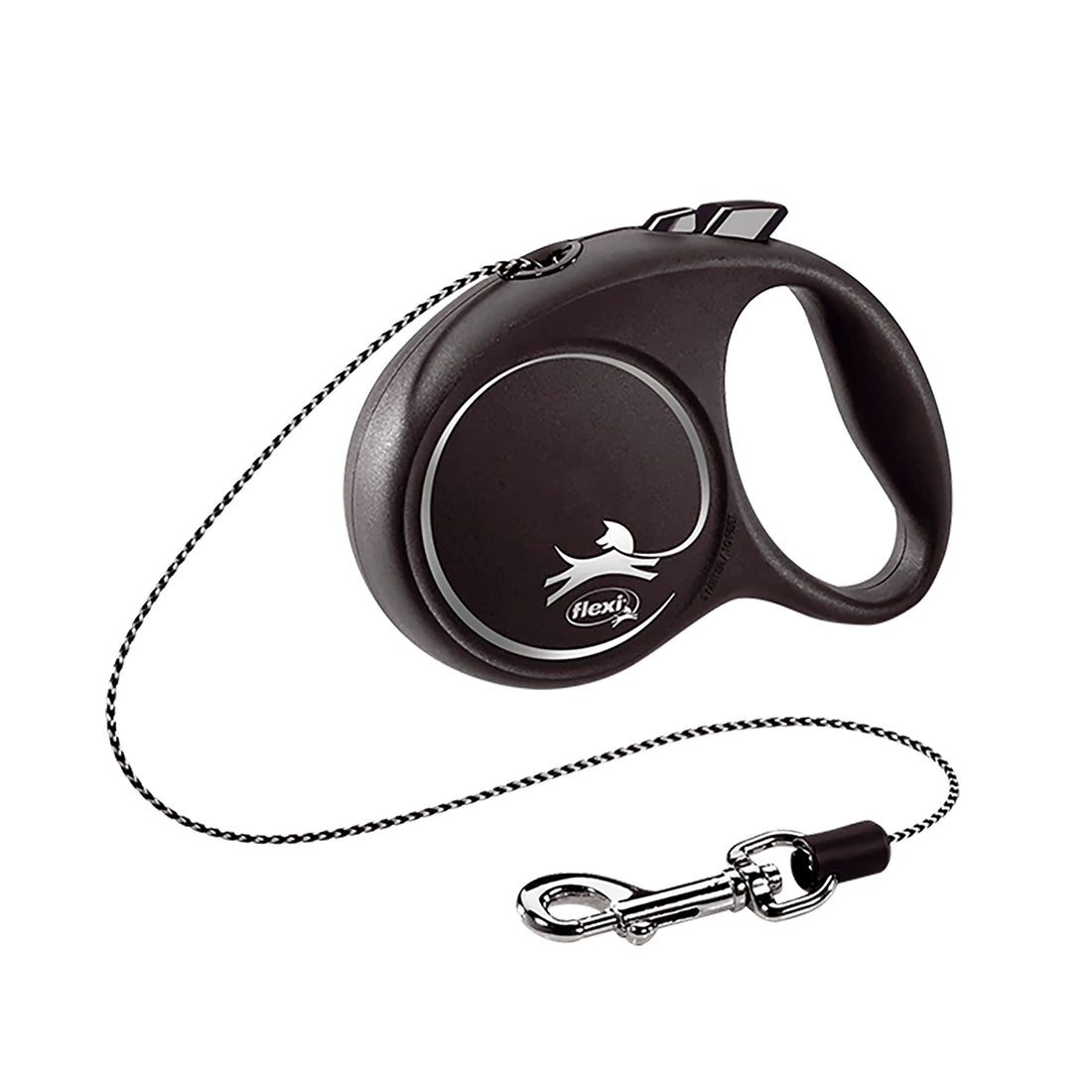 Flexi Black Design XS Cord 3m, black/silver