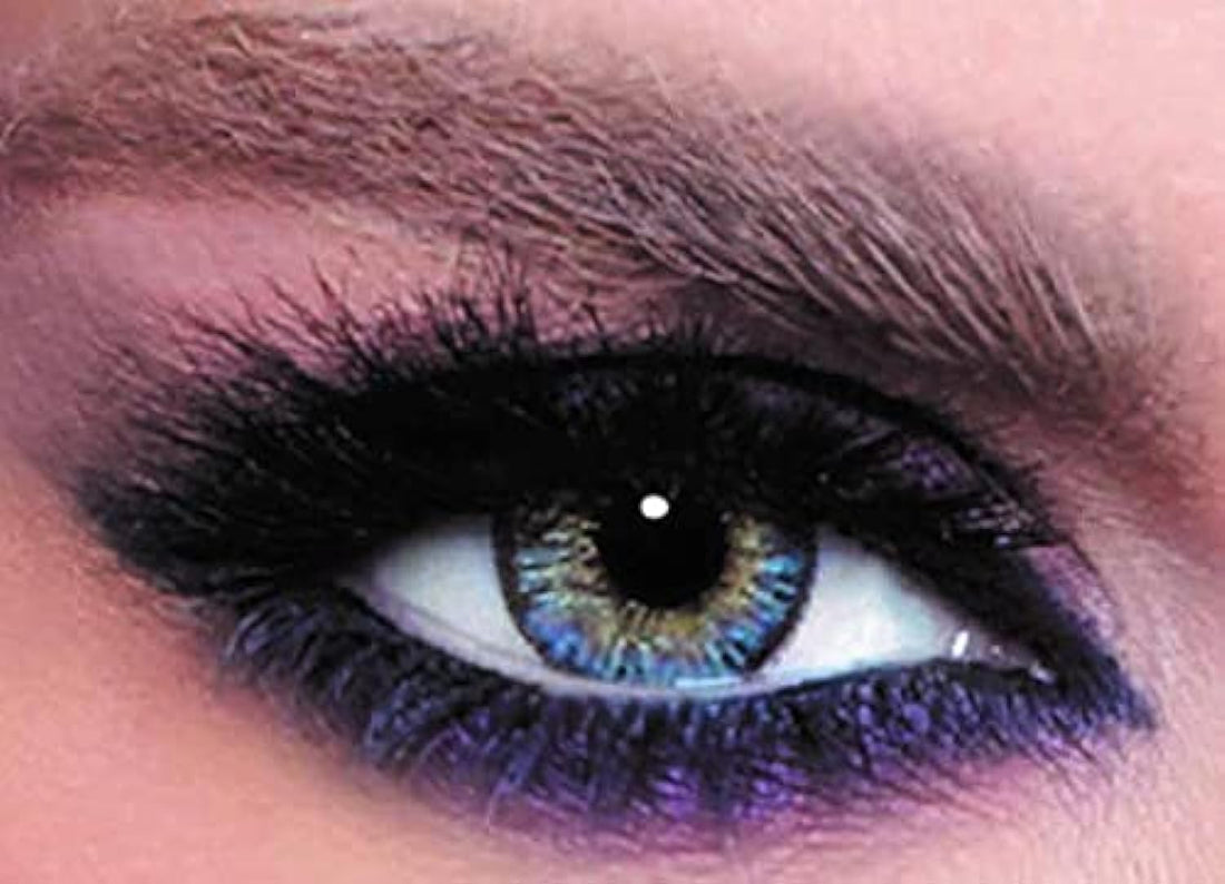 Bella Glow Colored Lenses - Vivid Blue - 3 Months