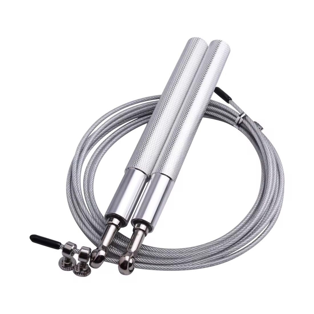 Professional Adjustable Jump Rope Steel Wire & Metal Handles – Speed Jump Rope with 360° Double Boring – Speed Jump Rope for Cardio, Fat Burning, Fitness