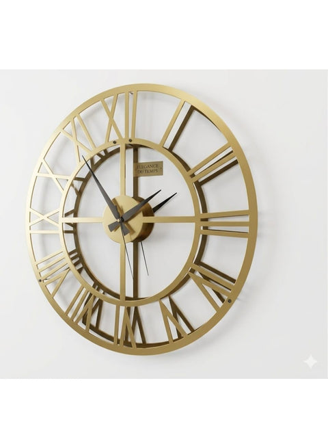 Modern metal wall clock, 50x50 cm, luxurious wall decor with a contemporary design, 2mm rust-resistant metal, electrostatic paint finish, large hands, precise movement