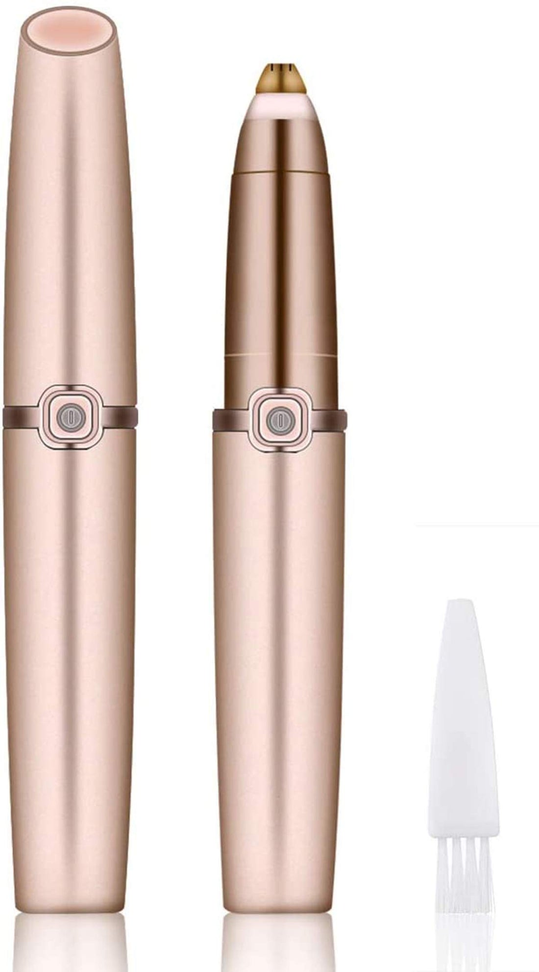 Excefore Electric Painless Portable Epilator for Women, Rose Gold, Perfect Touch Razor for Lips Nose Ear Facial Hair Removal, Batteries Not Included