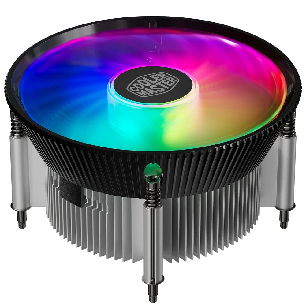 Cooler Master i70C LGA 1700 ARGB CPU Cooler Black - 12cm x 12cm x 7cm, 12V, 1.44W, 1800RPM, 37.08CFM, 28dBA, Compatible with Desktop PCs
