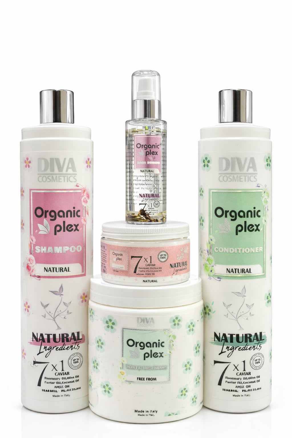 Diva cosmetics - Organic plex 7 X 1 caviar hair care set of 5 pieces