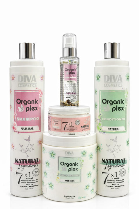 Diva cosmetics - Organic plex 7 X 1 caviar hair care set of 5 pieces