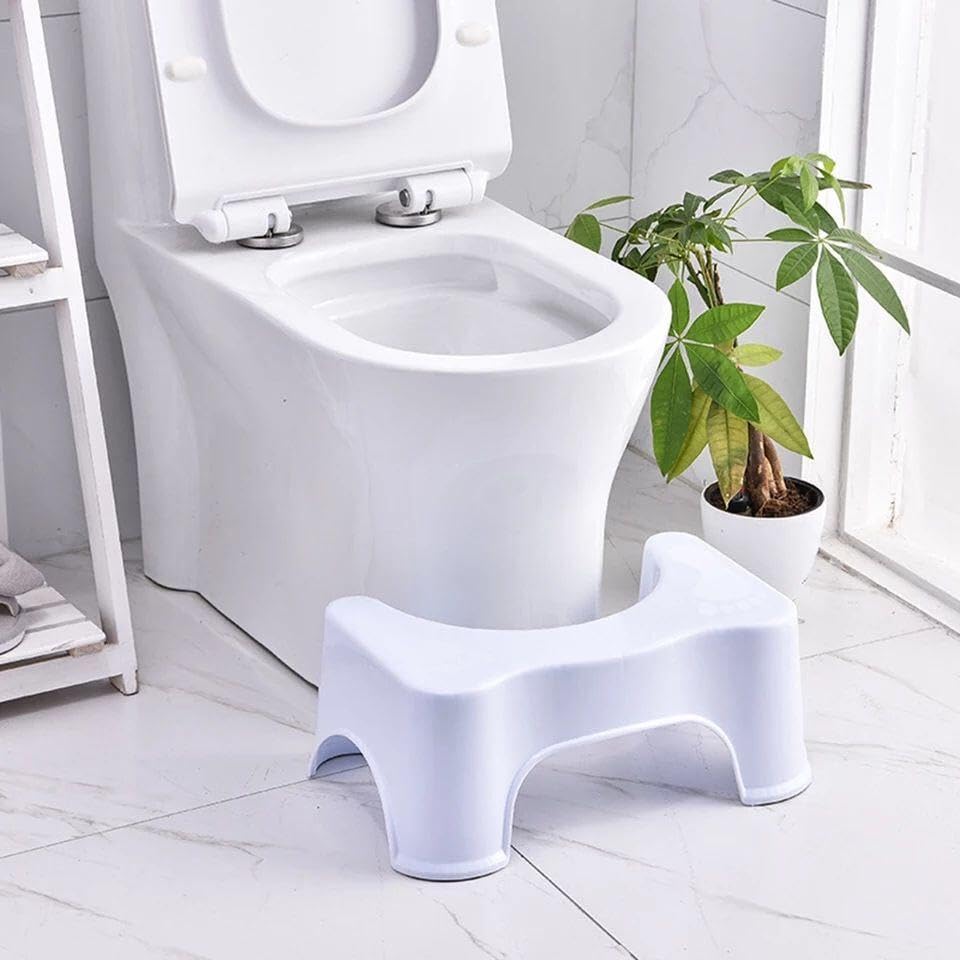 Colon Health Aid Chair - A modern, minimalist aestheticthat blends seamlessly with bathroom decor while offering functional health benefits. It reduces pressure on the abdominal organs, allowing gravi