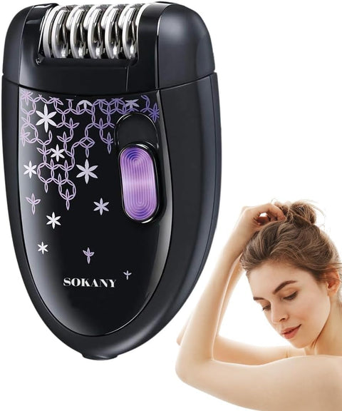 Epilator Hair Remover for Women - Cordless Rechargeable 2 Speed 3 W Device for Legs, Arms, Face and Bikini Area, HS-6423