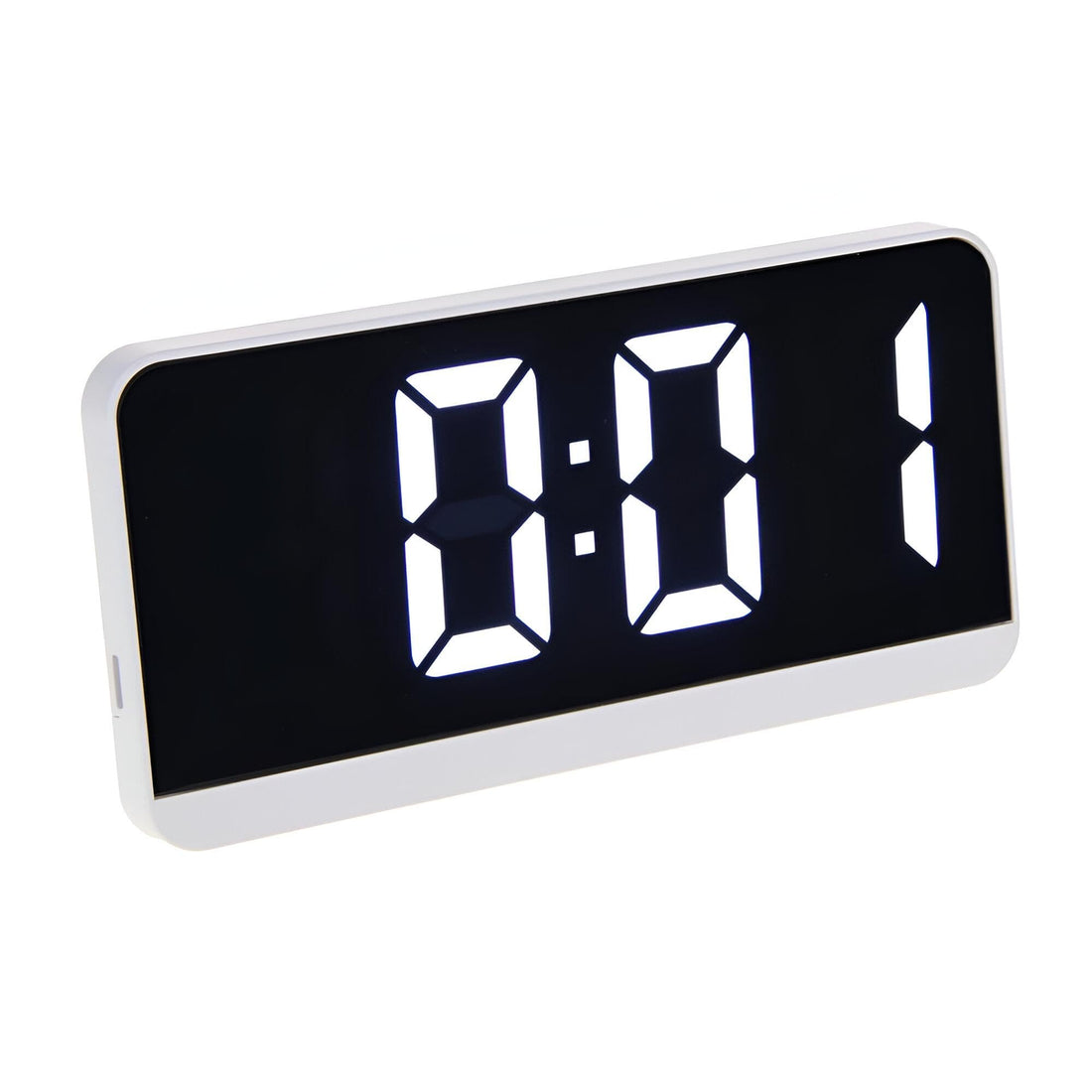 Snooze Desk Clock - Elegant LED Digital Alarm Clock with Corded Power and 12/24H Display for Convenient Use