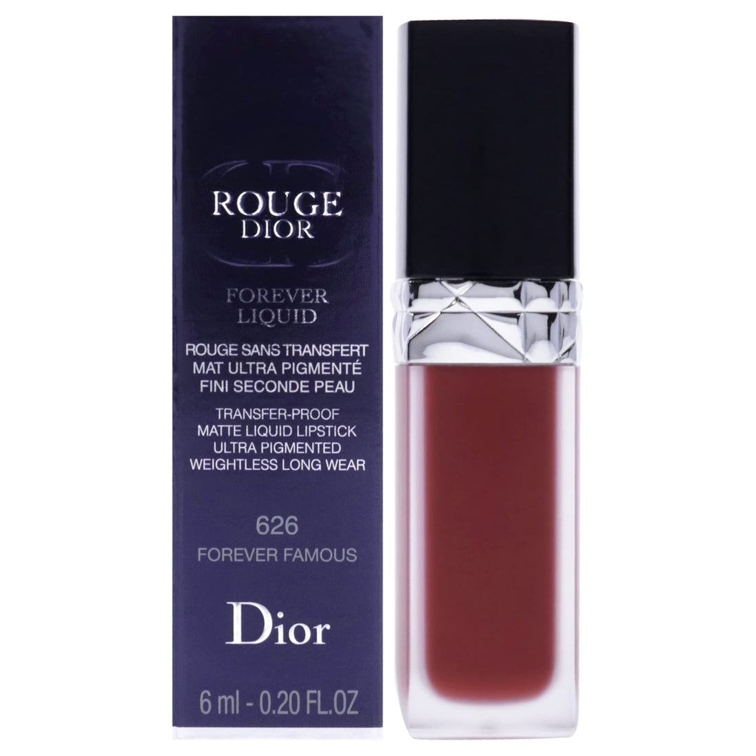 Dior Rouge Dior Forever Matte Liquid Lipstick 626 Forever Famous