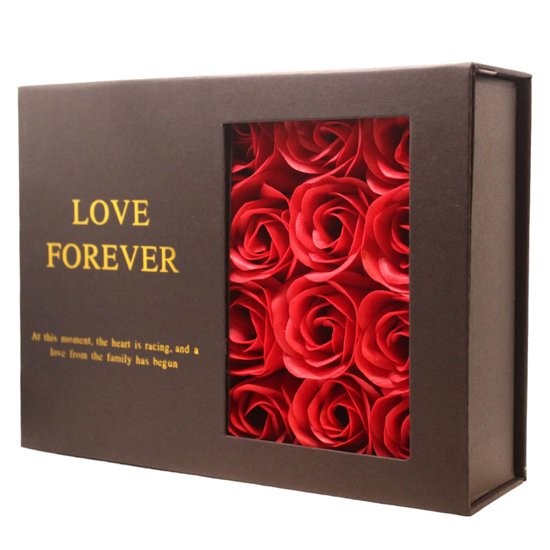 Eternal 12 Preserved Red Roses, Scented Soap Rose Flower Gift Box for Wife Mother Girlfriend Birthday Present on Valentine's Day Gifts, Wedding Anniversary