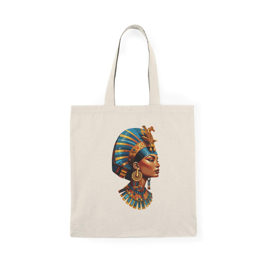 ToteBag Canvas Zipper Bag Pharaonic Design Canvas Bag - History Elegance with Modern Touch for Egyptian Civilization Lovers Tote-231