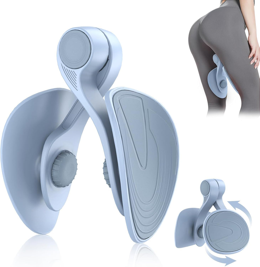 TRUE FIT® Thigh Master Hip Trainer Kegel Exerciser, Pelvic Floor Trainer,Trainer for Postpartum Rehabilitation, Trimmer Inner Thigh, Thigh Toner Workout