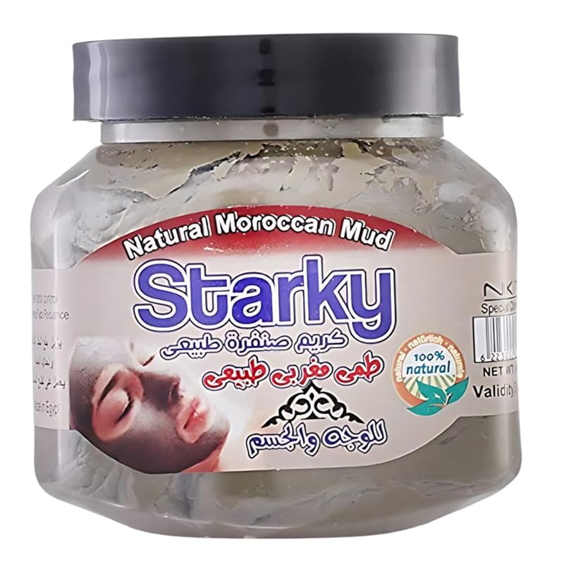 Starky Natural Scrub Cream With Natural Moroccan Mud For Face&Body-300ml