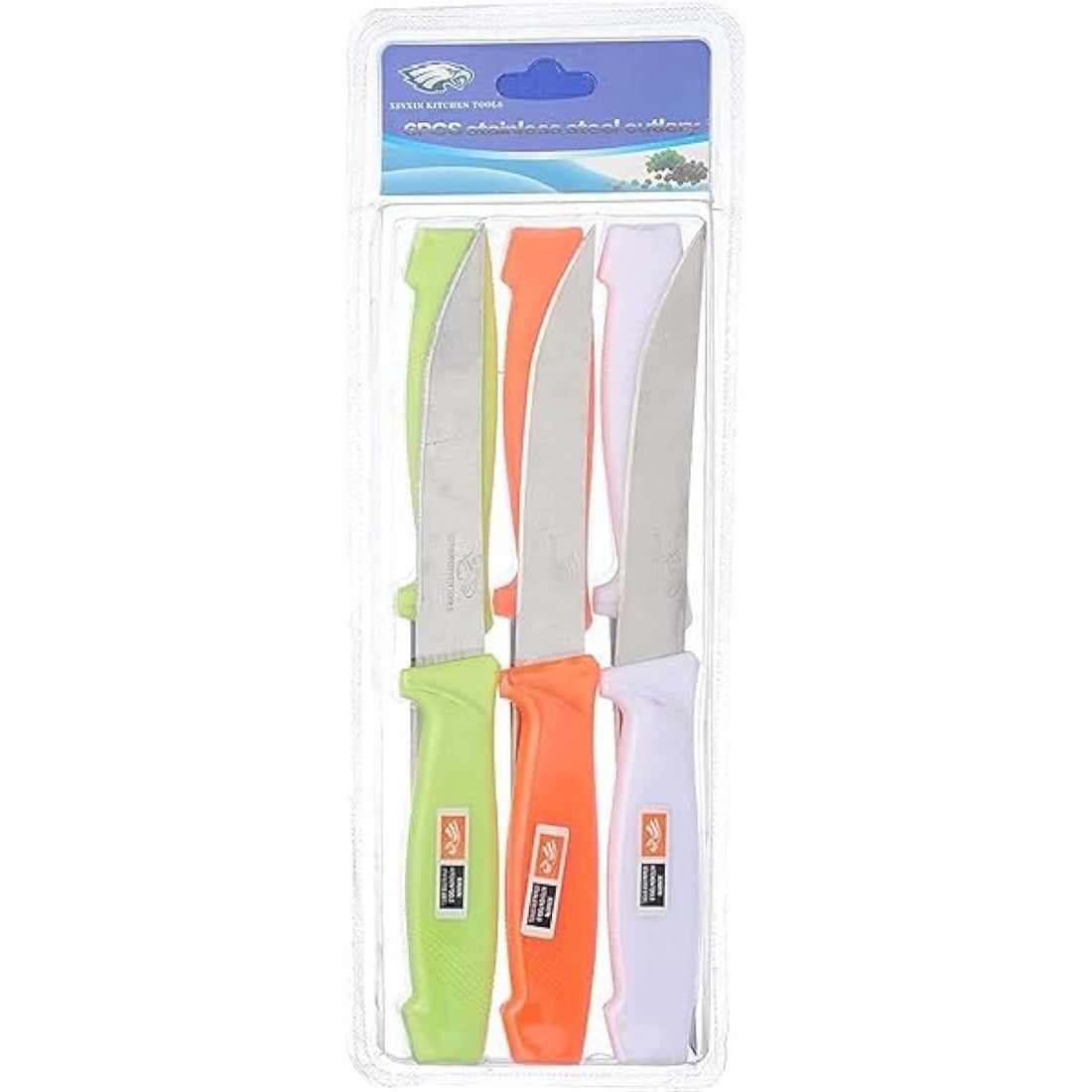 Xinxin Small Stainless Steel Knife Set, 6 Pieces - Multi Color