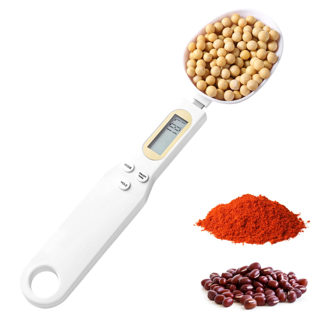 Electronic Digital Kitchen Spoon Scale - Kitchen Scales Digital Weight 500g/0.1g, Scale Ounces and Grams, Electronic Scale with Handle Grip and Spout - Assorted colors