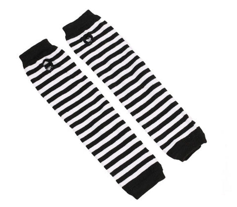1Pair Elastic Arm Warmer Long Fingerless Gloves Knit Thumbhole Stretchy Gloves, M