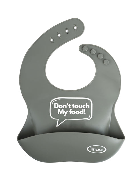 True Gold Silicon bib with pouch
