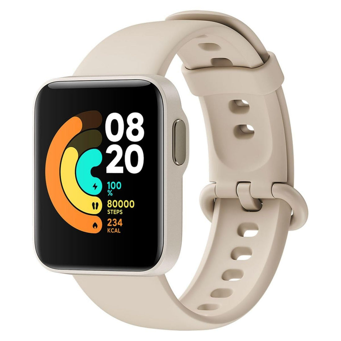 Generic Replacement Silicon Strap For Compatible With Redmi Watch 2, Mi Watch (Beige), Unisex_Adult