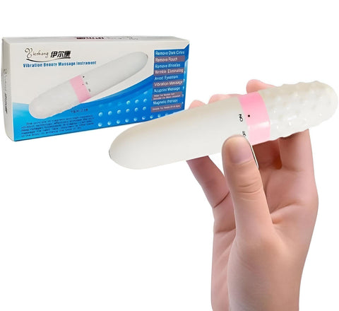 Anti-Aging - Handheld skincare solution with magnetic therapy and vibration pulses, compact design promotes relaxation while reducing puffiness and restoring natural youthful radiance