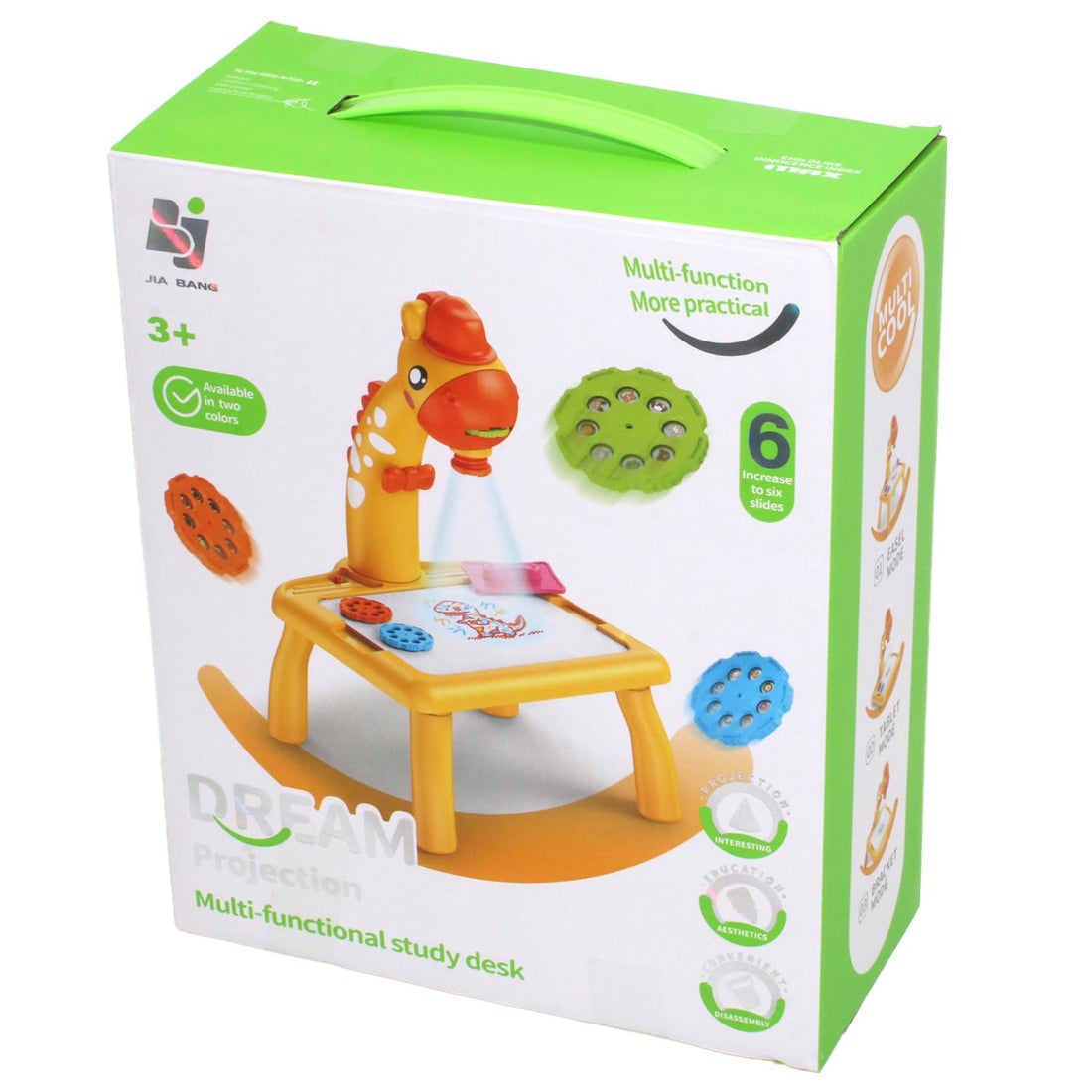 Peekabo Dream Projection Multi-Functional Study Desk – Giraffe Design (3 in 1 Learning & Drawing Table)-16965734621438