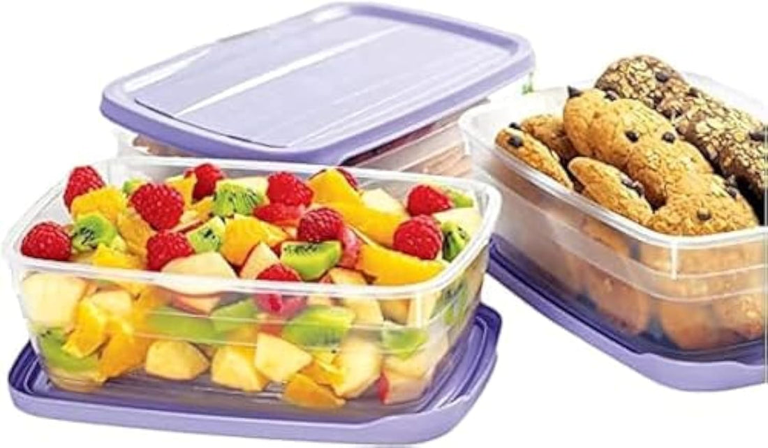 Microwave Boxes Meal Prep Containers,Plastic Storage Food Containers with Lids, Disposable Bento Box Reuse, Refrigerator Safe, Microwave, Dishwasher Safe (1.2, Rectangular,1Box 3 Pack) Multicolour