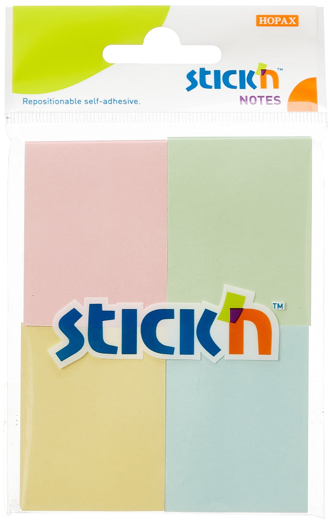 Hopax-stick'n 21090 sticky note 38x51 mm - multi color, 50 sheets