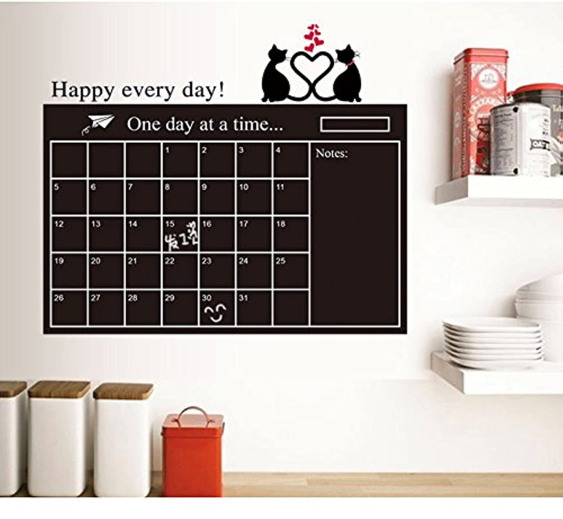 ZS DECOR Weekly Chalkboard Planner Wall Sticker