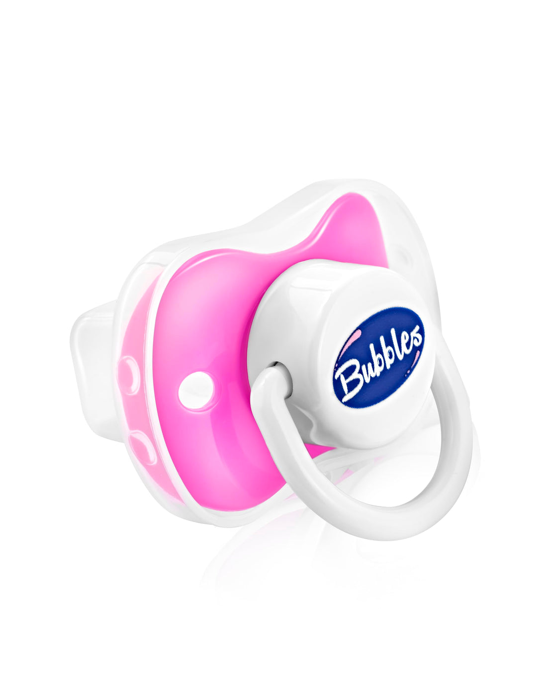 Bubbles pacifier beveled - rose