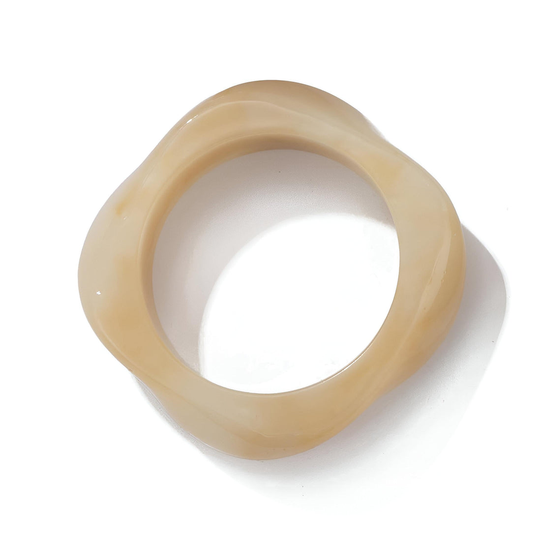 Statement Wristbands Set - A collection of wide, irregular geometric cuff bracelets for women. Chunky punk-style bangles made from bold acrylic resin material.