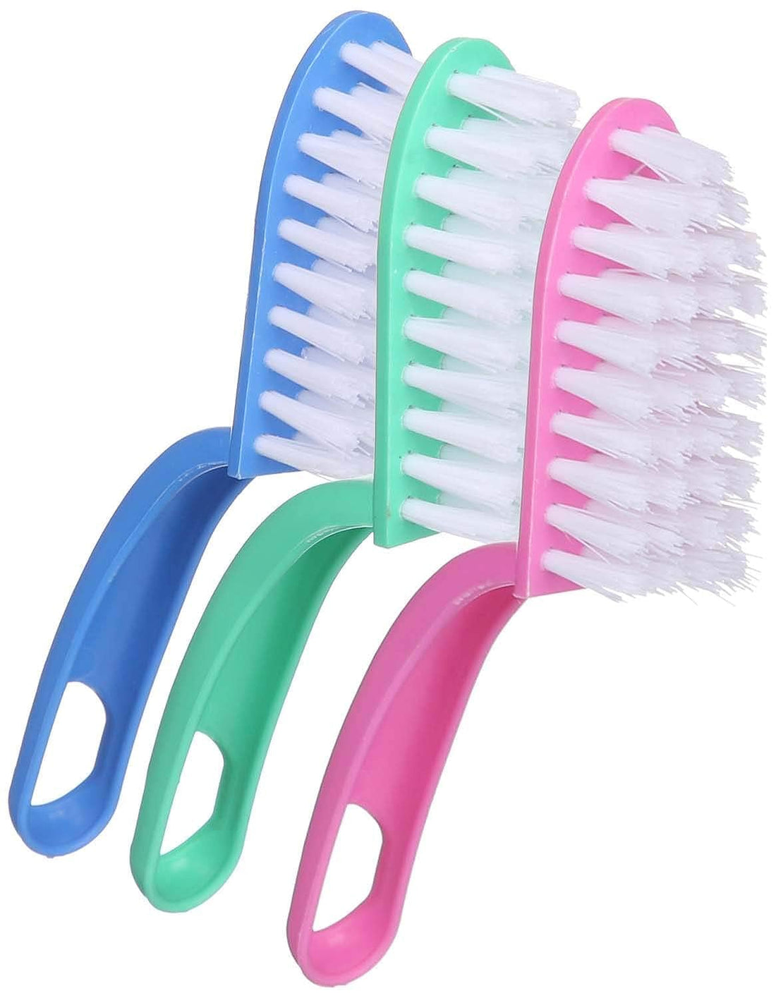 Plastic Fish Cleaning Brush Set, 3 Pieces - Multi Color