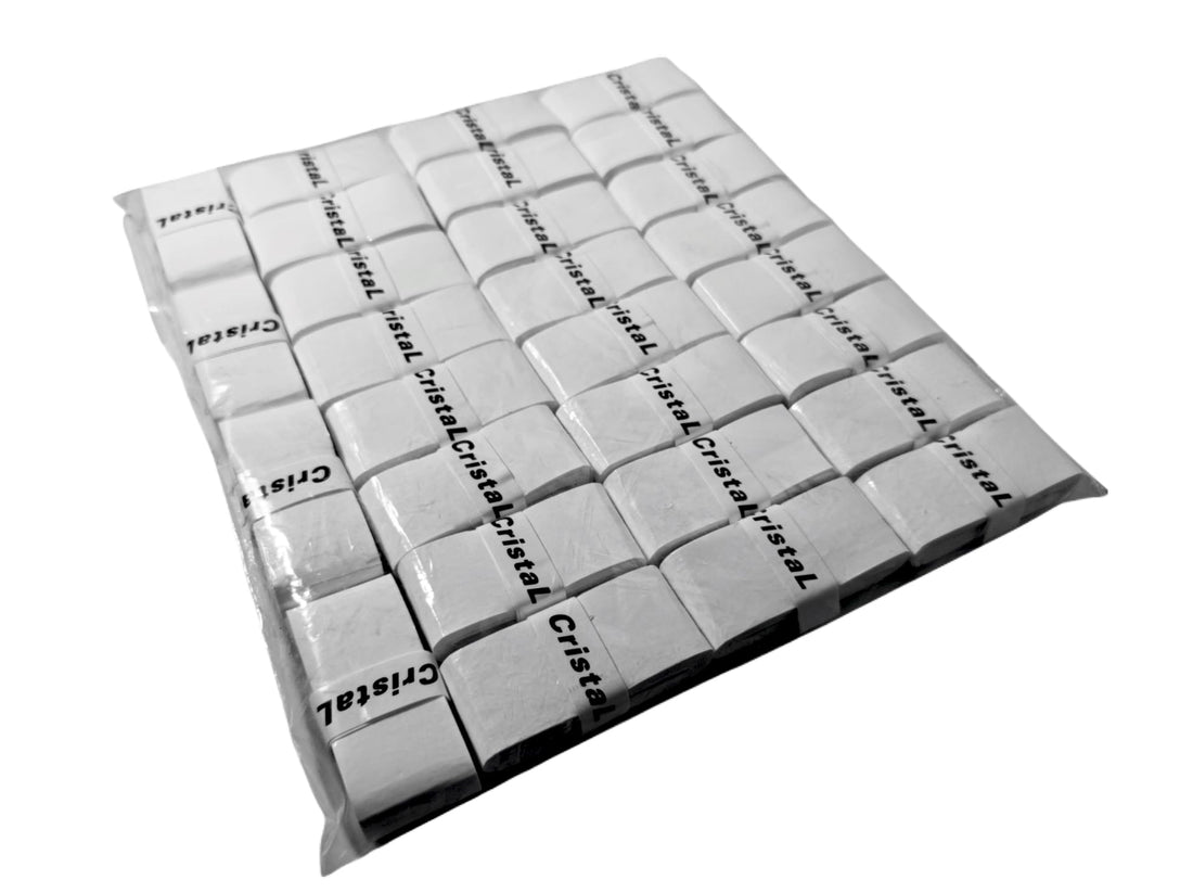 CristaL Overgrip Tennis & Padel, White, 28-Pack