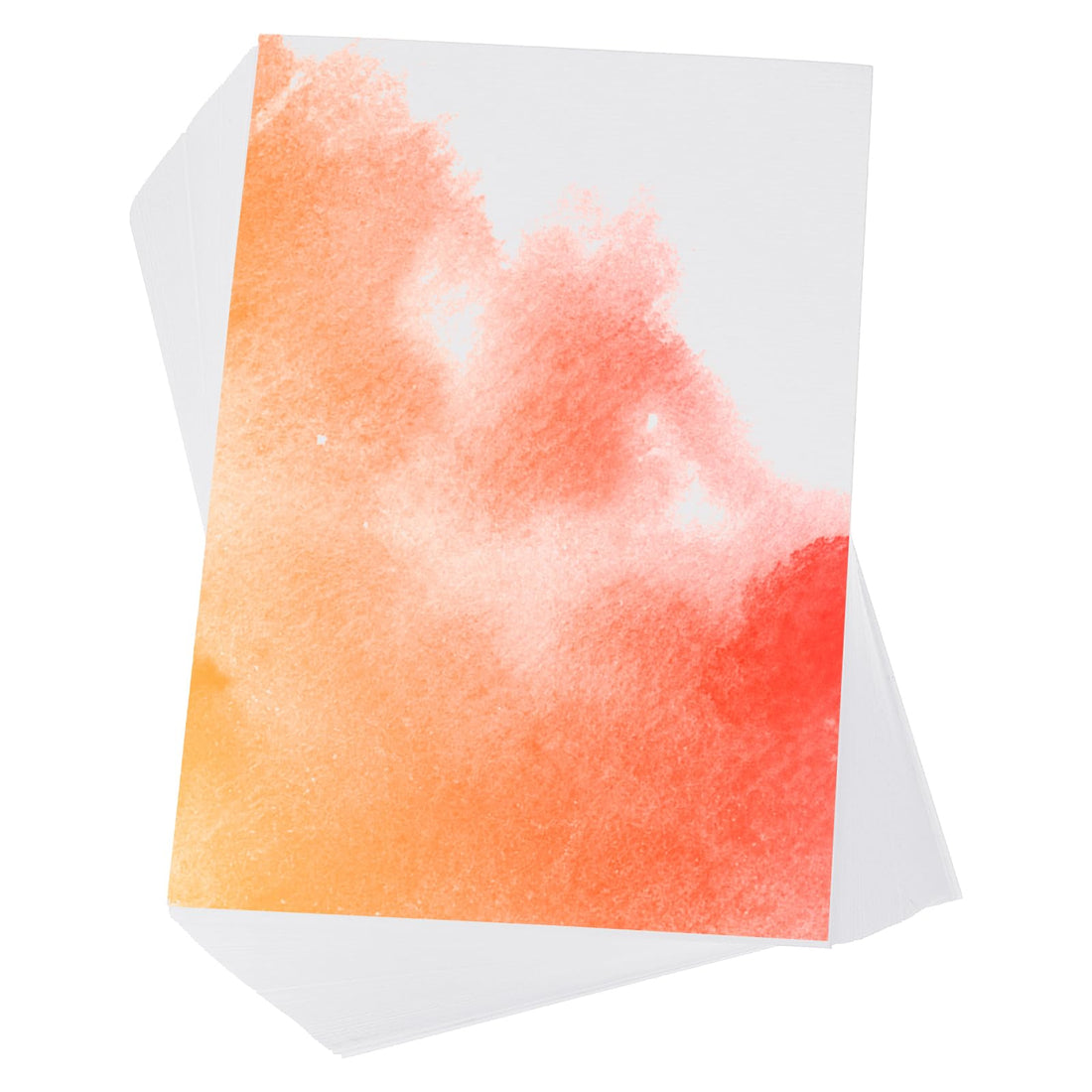 PATIKIL 100 Pcs Pure Cotton Watercolor Paper 140lb/300 GSM Water Coloring Paint Paper for Art Painting Watercolor Drawing Artist, 6x9 Inch