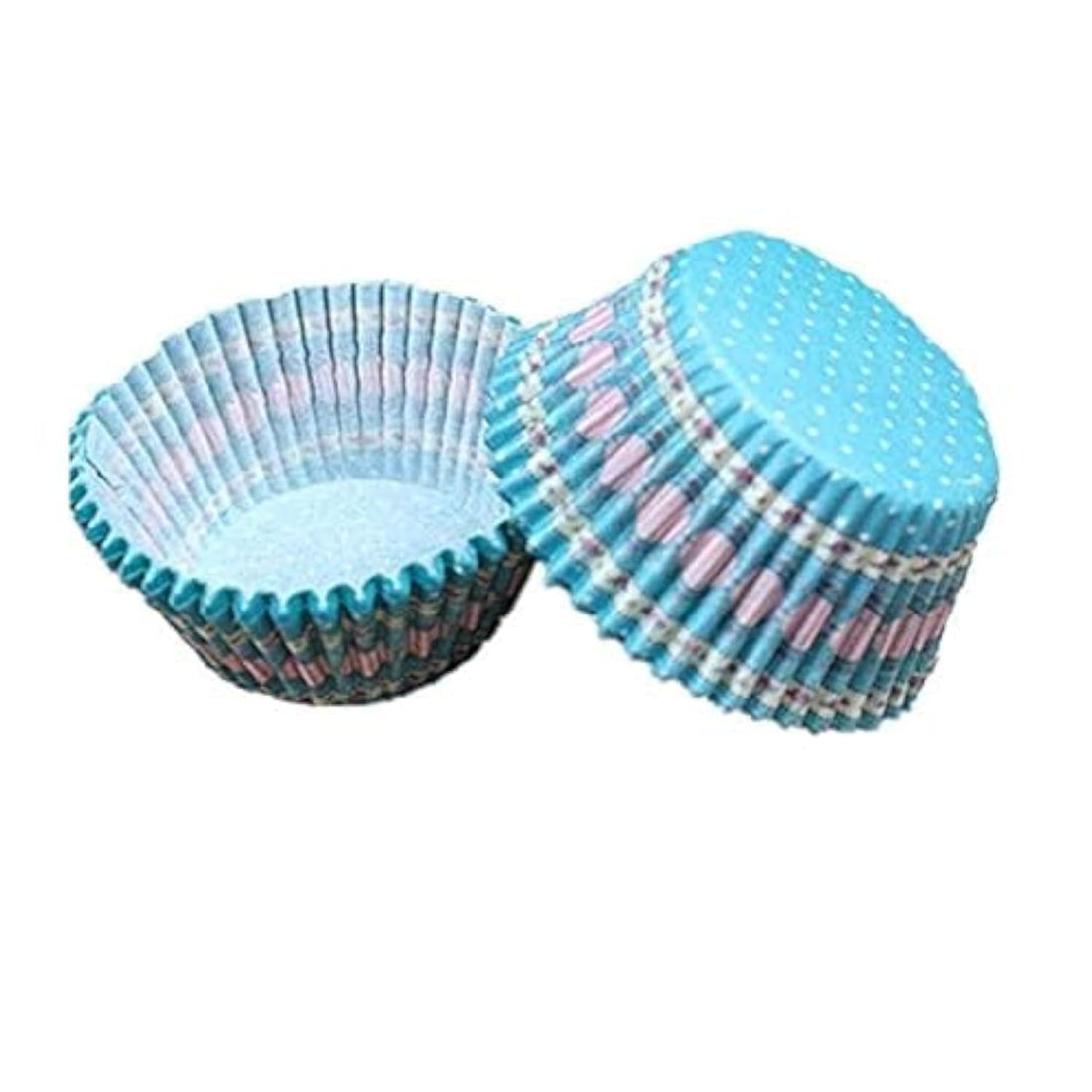 one year warranty_100pcs Cupcake Liner Baking Cups Mold Paper Muffin Cases Cake cups blue Baking tools