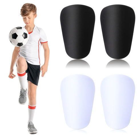 2 Pairs Mini Shin Pads Football Training Protection Small Shin Pads for Teenagers and Adults All Ages Training