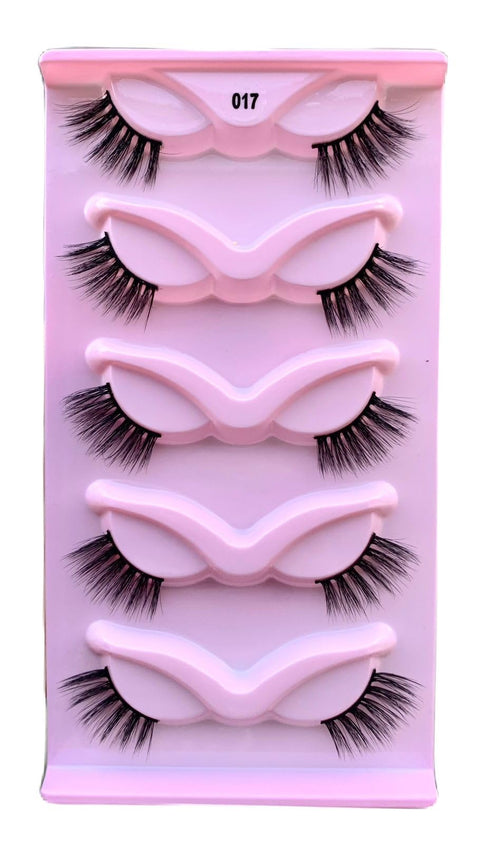 Half Lashes Cateye 5 Pairs/Half Lashes/Half Lashes Natural Look/Half Lash/Corner Lashes-1 SHAPE-17