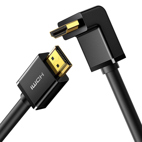 Ugreen 10174 90 Degree HDMI 4K Male to Male Cable, 3 Meter Length, Black