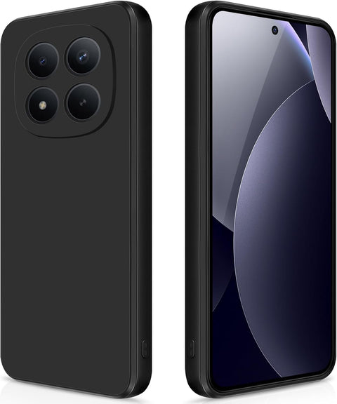 Xiaomi Cover for Redmi Note 15 Pro Plus 5G Silicone Case, Shockproof Slim TPU with Fibre Inner Layer and Camera Protection, Black
