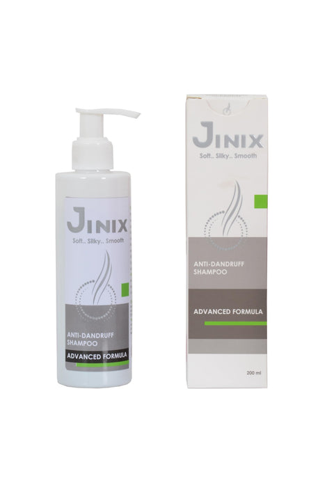 Pestle Pharma Jinix Medicated Anti-Dandruff Shampoo with Tea Tree Oil, 200ml, Maximum Care, Piroctone Olamine 0.7%, Delicate Scent