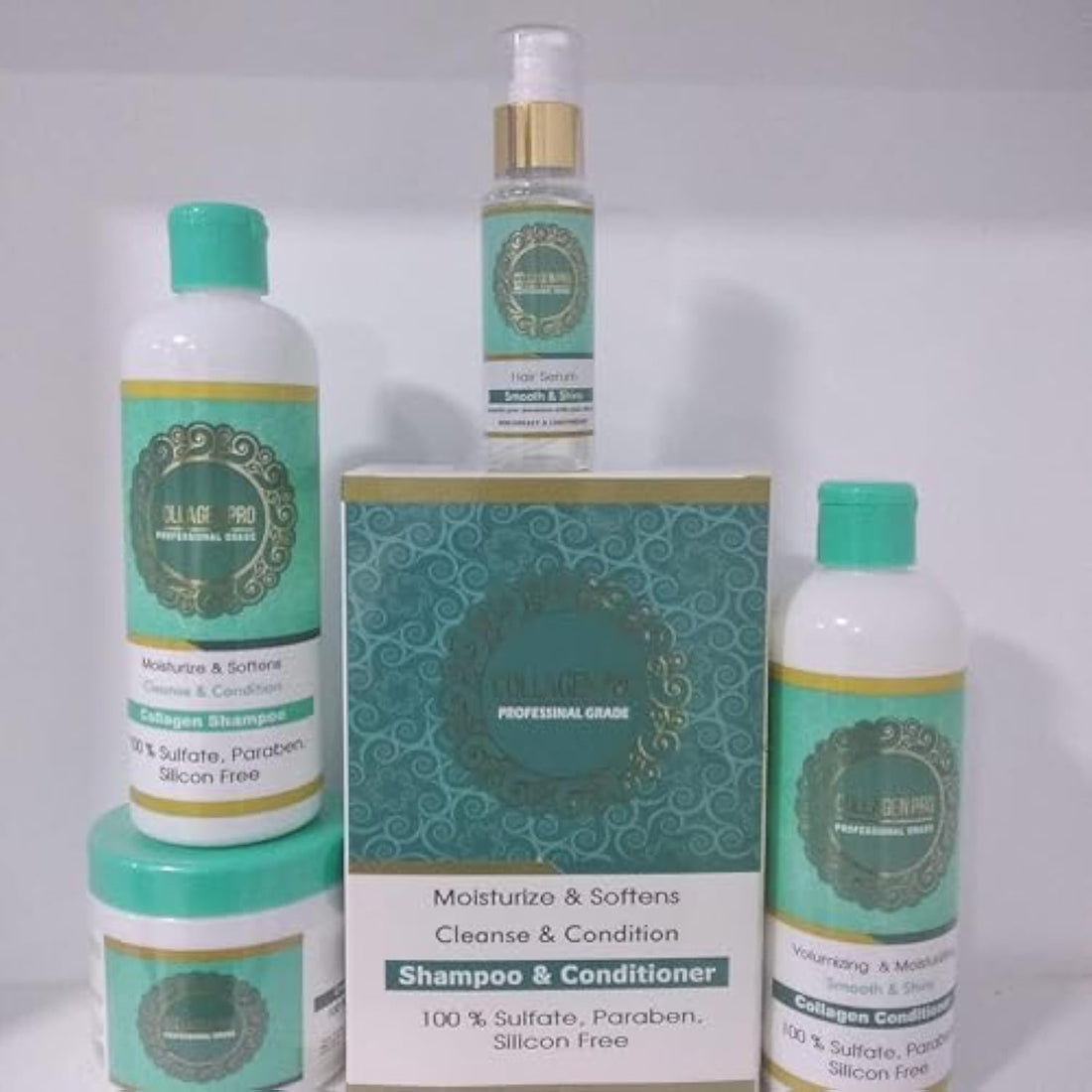 collagen pro Shampoo, Conditioner, Cream Bath and Therm