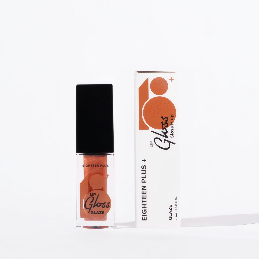 Lip Gloss Glaze, 6ml, with Hyaluronic Acid, Lightweight Non-Sticky Moisturising Formula