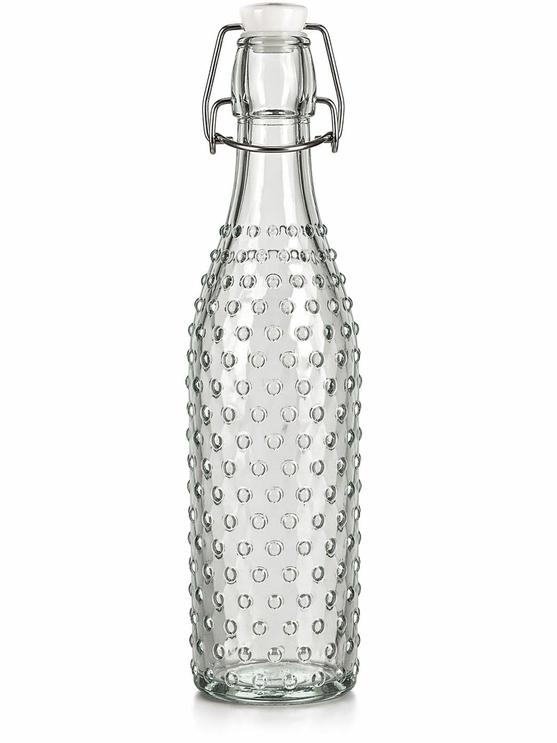 Glass Juice Bottle 1L Airtight | Glass Juice & Water Bottle | Leak Proof & BPA Free | Suitable for Refrigerator & Kitchen (Grey)