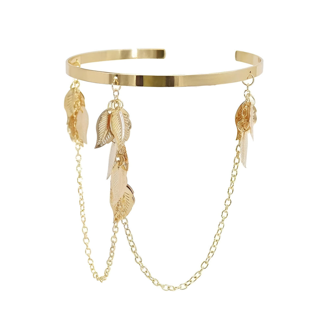Elegant arm shoulder bracelet featuring an exaggerated design with unique spiral elements and adjustable fit for women